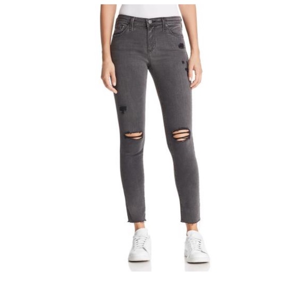 Adriano Goldschmied Skinny Destroyed Ankle Jeans - Picture 2 of 16